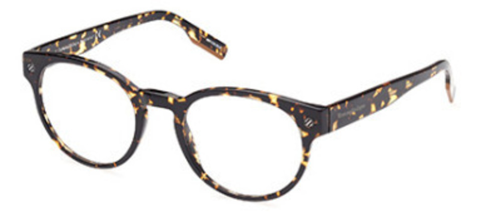 NWT Ermenegildo Zegna EZ5232-50052 Brown Round 50mm Glasses